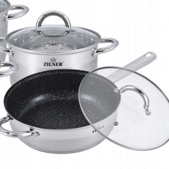 Pot Set frying pan Gas Induction Ref:5013