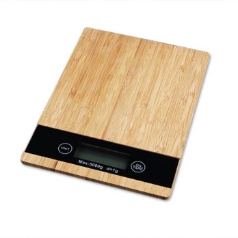 Electronic bamboo kitchen scale with LCD